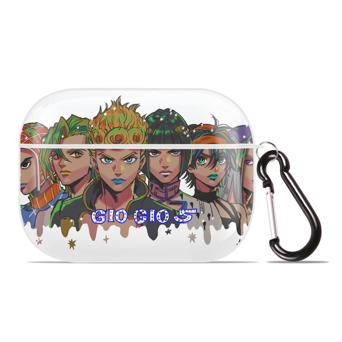 （画像用） ジョジョの奇妙な冒険 JoJo's Bizarre Adventure 【AirPods Pro用】ハードシェル保護ケース 耐衝撃・防指紋・カラビナ付き商品仕様