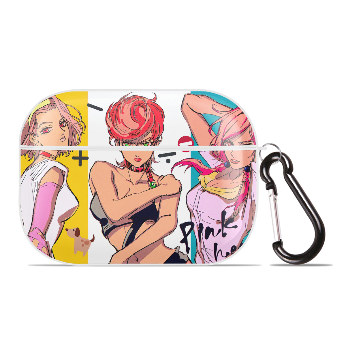 （画像用） ジョジョの奇妙な冒険 JoJo's Bizarre Adventure 【AirPods Pro用】ハードシェル保護ケース 耐衝撃・防指紋・カラビナ付き商品仕様