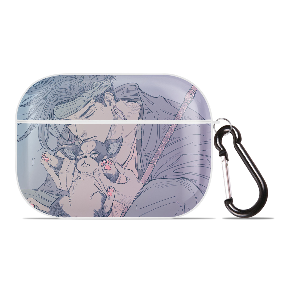 （画像用） ジョジョの奇妙な冒険 JoJo's Bizarre Adventure 【AirPods Pro用】ハードシェル保護ケース 耐衝撃・防指紋・カラビナ付き商品仕様