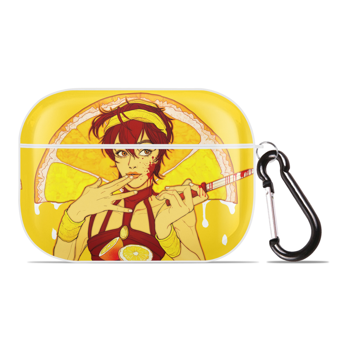 （画像用） ジョジョの奇妙な冒険 JoJo's Bizarre Adventure 【AirPods Pro用】ハードシェル保護ケース 耐衝撃・防指紋・カラビナ付き商品仕様