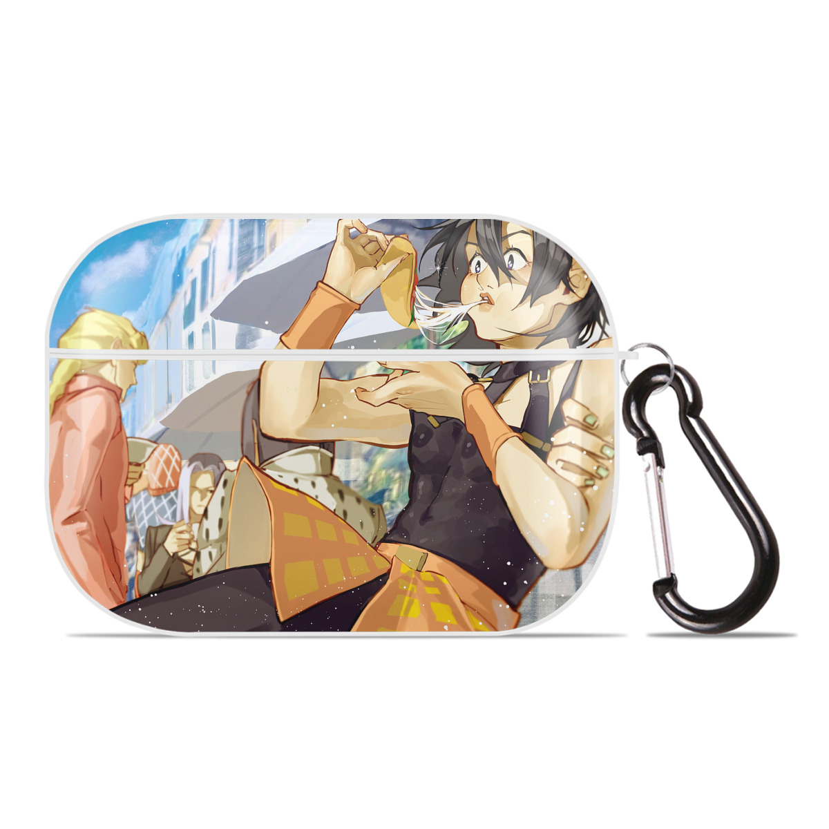 （画像用） ジョジョの奇妙な冒険 JoJo's Bizarre Adventure 【AirPods Pro用】ハードシェル保護ケース 耐衝撃・防指紋・カラビナ付き商品仕様