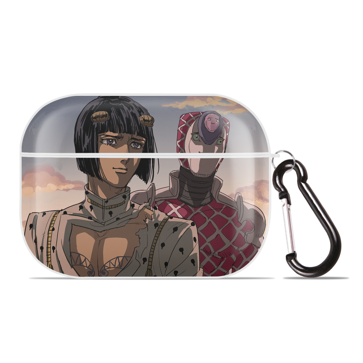 （画像用） ジョジョの奇妙な冒険 JoJo's Bizarre Adventure 【AirPods Pro用】ハードシェル保護ケース 耐衝撃・防指紋・カラビナ付き商品仕様