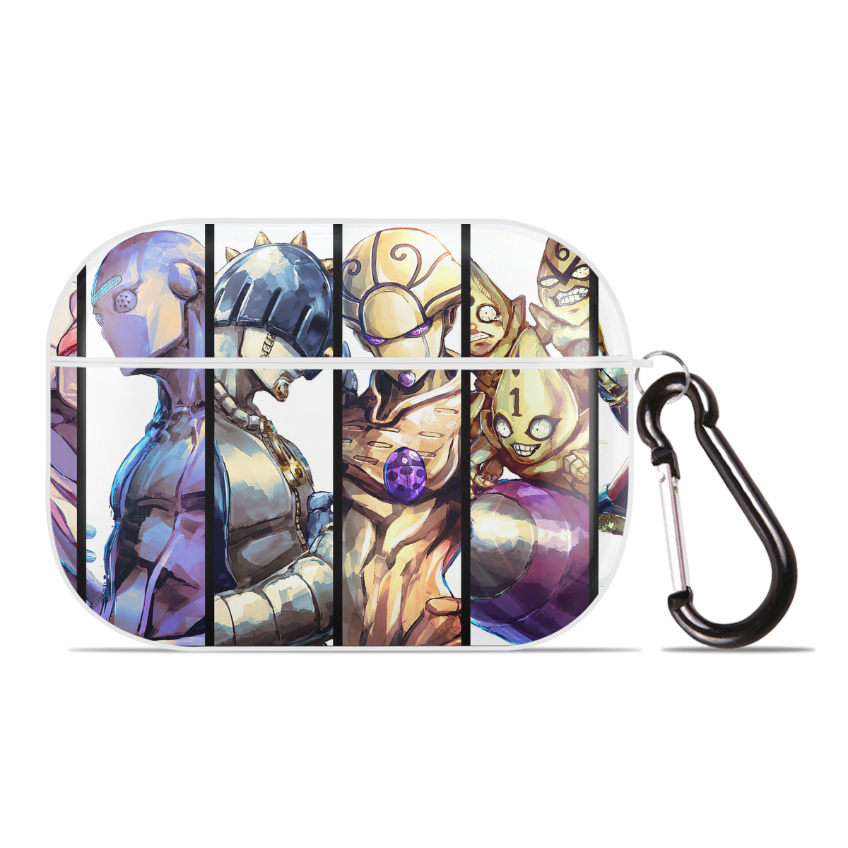 （画像用） ジョジョの奇妙な冒険 JoJo's Bizarre Adventure 【AirPods Pro用】ハードシェル保護ケース 耐衝撃・防指紋・カラビナ付き商品仕様