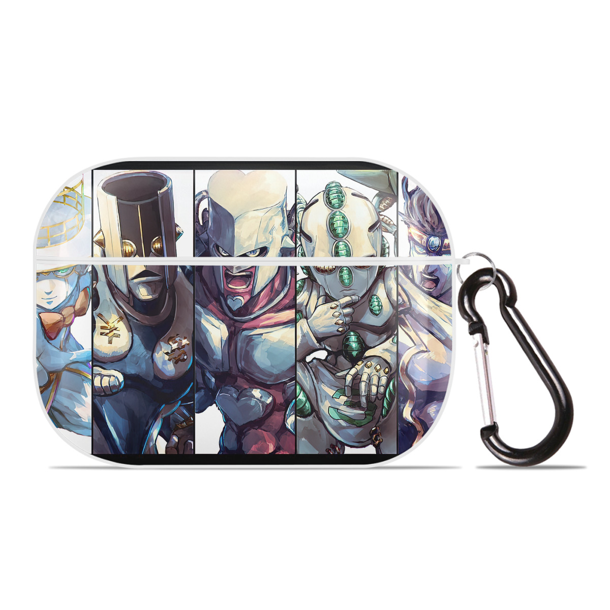 （画像用） ジョジョの奇妙な冒険 JoJo's Bizarre Adventure 【AirPods Pro用】ハードシェル保護ケース 耐衝撃・防指紋・カラビナ付き商品仕様