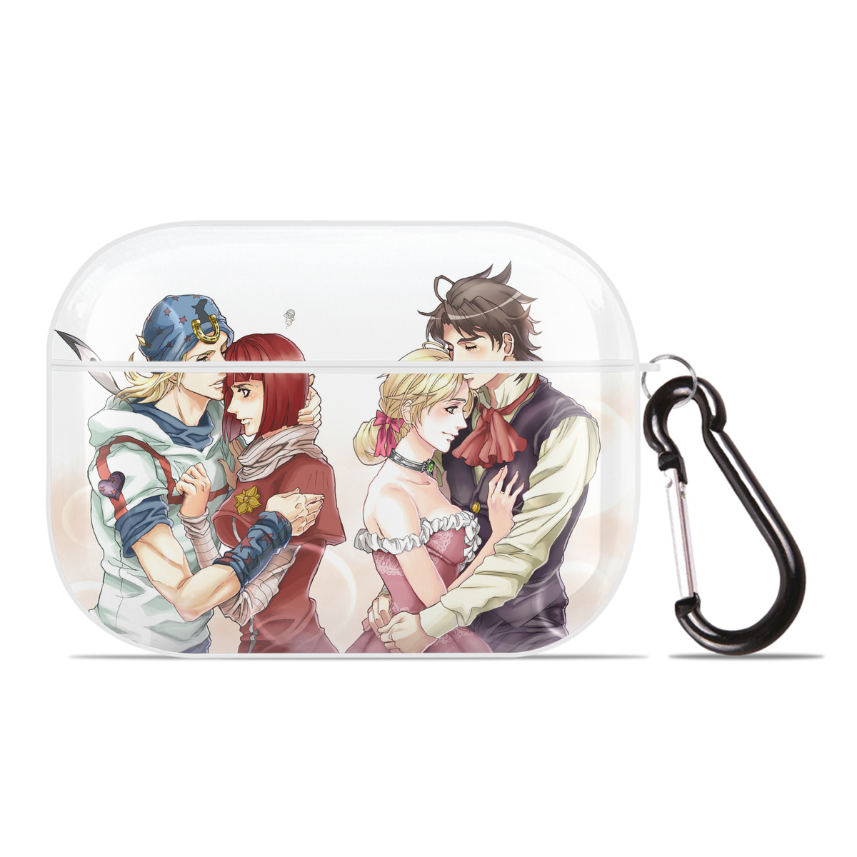 （画像用） ジョジョの奇妙な冒険 JoJo's Bizarre Adventure 【AirPods Pro用】ハードシェル保護ケース 耐衝撃・防指紋・カラビナ付き商品仕様