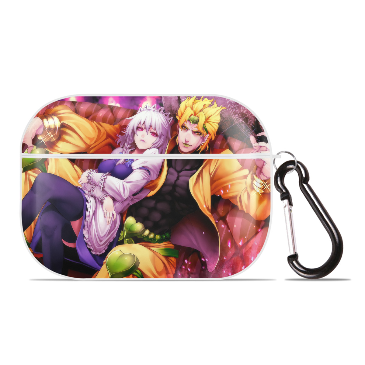 （画像用） ジョジョの奇妙な冒険 JoJo's Bizarre Adventure 【AirPods Pro用】ハードシェル保護ケース 耐衝撃・防指紋・カラビナ付き商品仕様