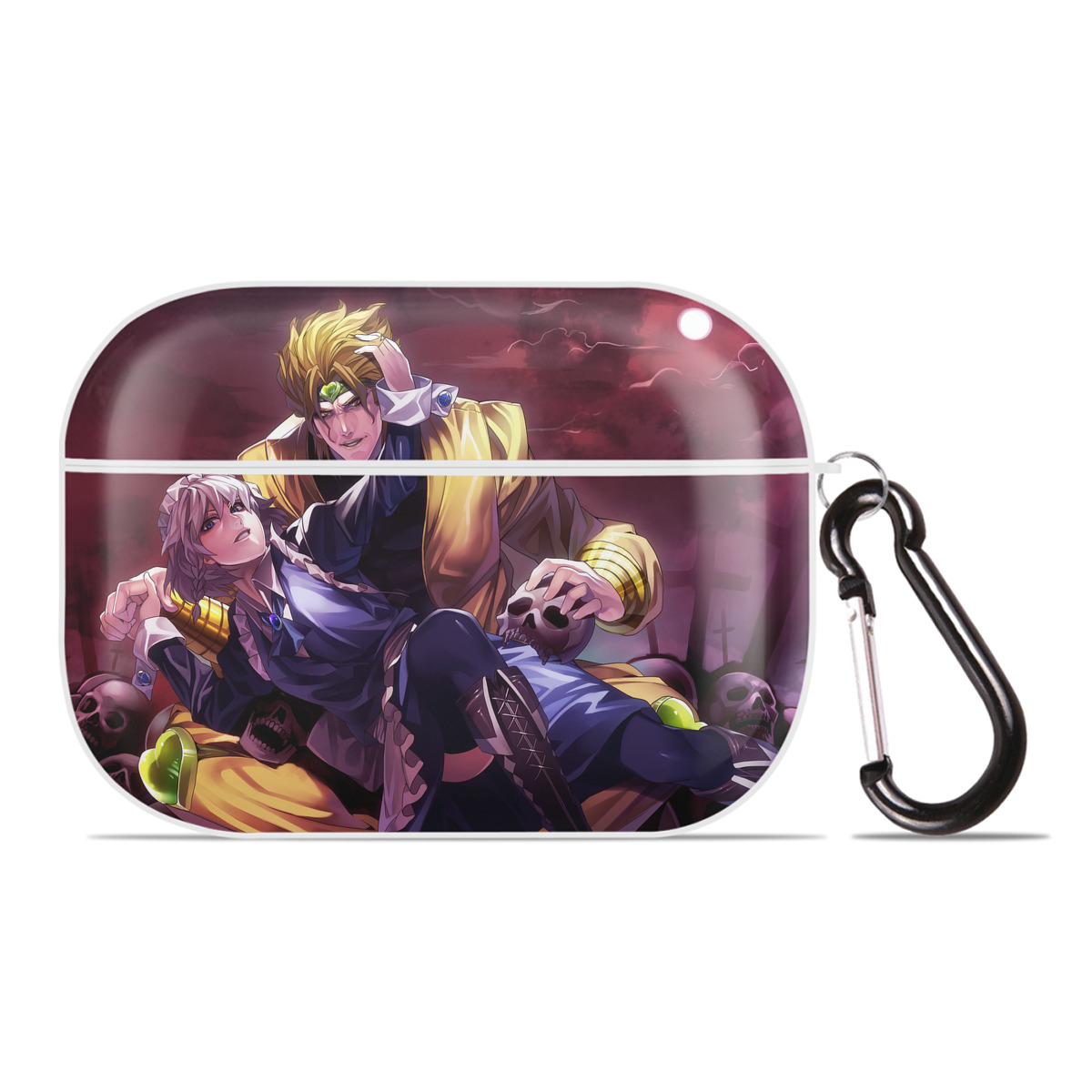 （画像用） ジョジョの奇妙な冒険 JoJo's Bizarre Adventure 【AirPods Pro用】ハードシェル保護ケース 耐衝撃・防指紋・カラビナ付き商品仕様