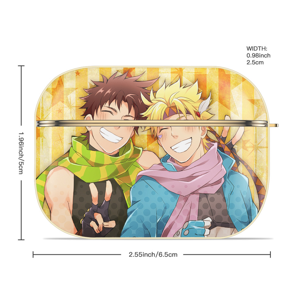 ジョジョの奇妙な冒険 JoJo's Bizarre Adventure 【AirPods Pro用】ハードシェル保護ケース｜耐衝撃・防指紋・カラビナ付き商品仕様