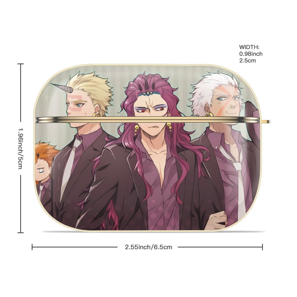 ジョジョの奇妙な冒険 JoJo's Bizarre Adventure 【AirPods Pro用】ハードシェル保護ケース｜耐衝撃・防指紋・カラビナ付き商品仕様