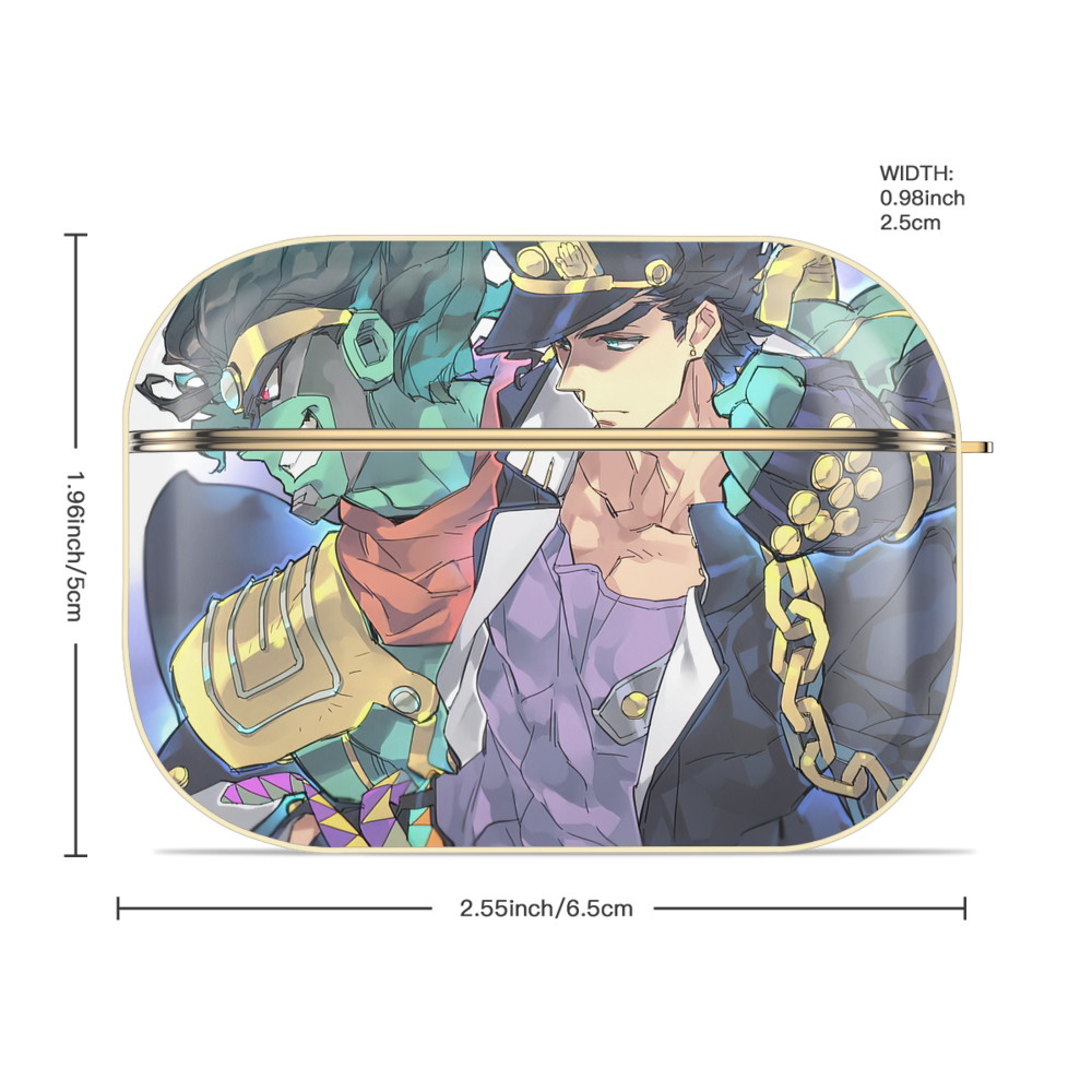 ジョジョの奇妙な冒険 JoJo's Bizarre Adventure 【AirPods Pro用】ハードシェル保護ケース｜耐衝撃・防指紋・カラビナ付き商品仕様