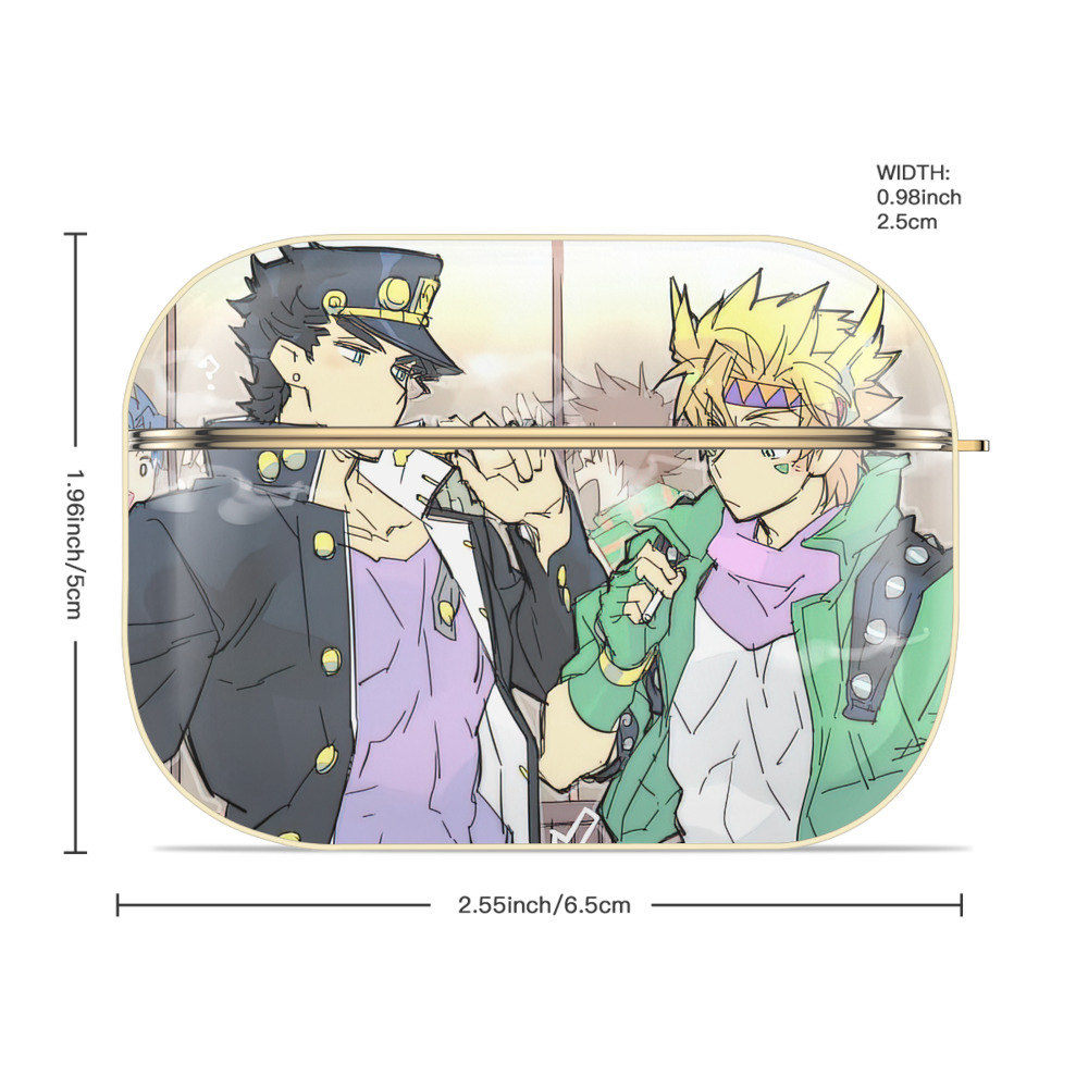 ジョジョの奇妙な冒険 JoJo's Bizarre Adventure 【AirPods Pro用】ハードシェル保護ケース｜耐衝撃・防指紋・カラビナ付き商品仕様