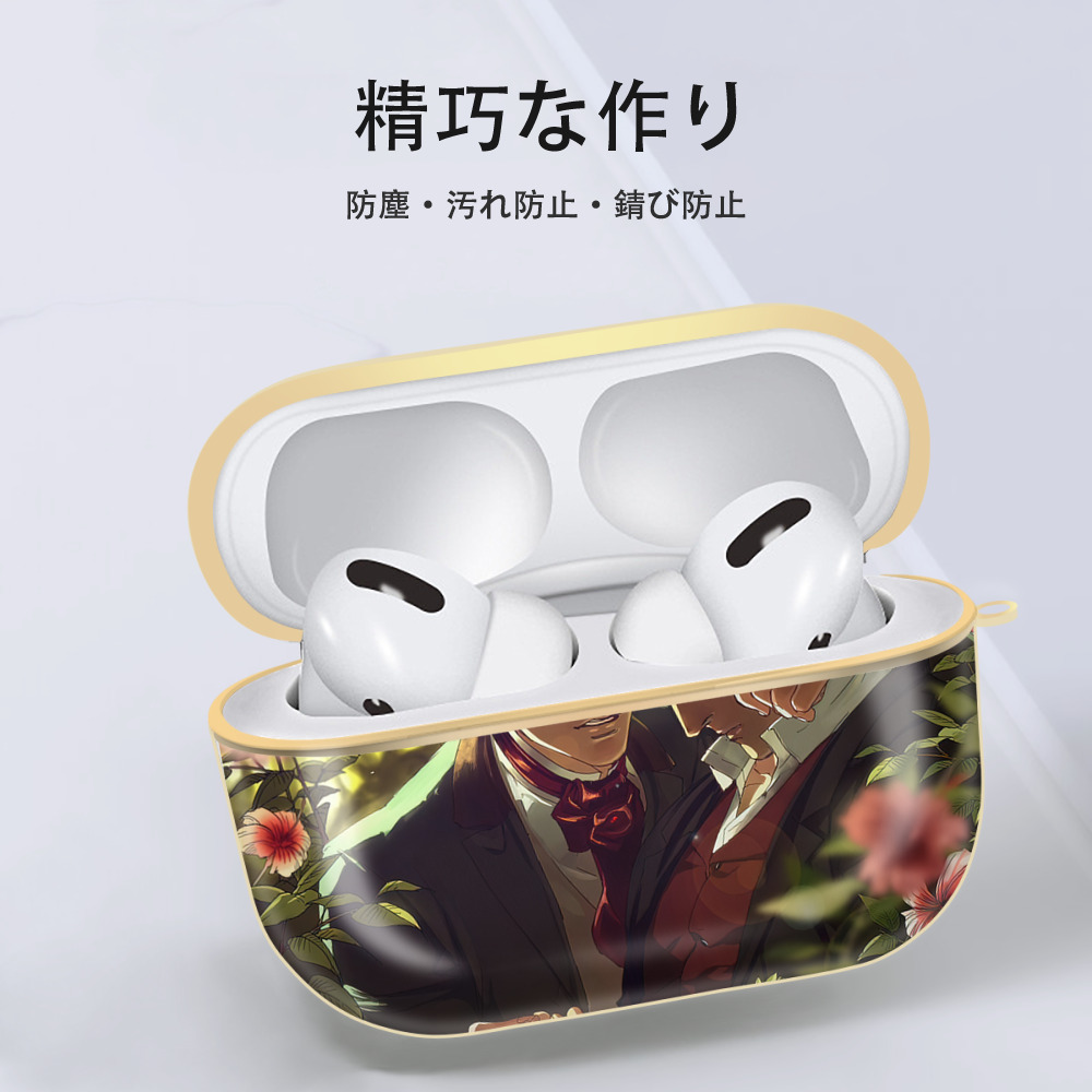 ジョジョの奇妙な冒険 JoJo's Bizarre Adventure 【AirPods Pro用】ハードシェル保護ケース｜耐衝撃・防指紋・カラビナ付き商品仕様