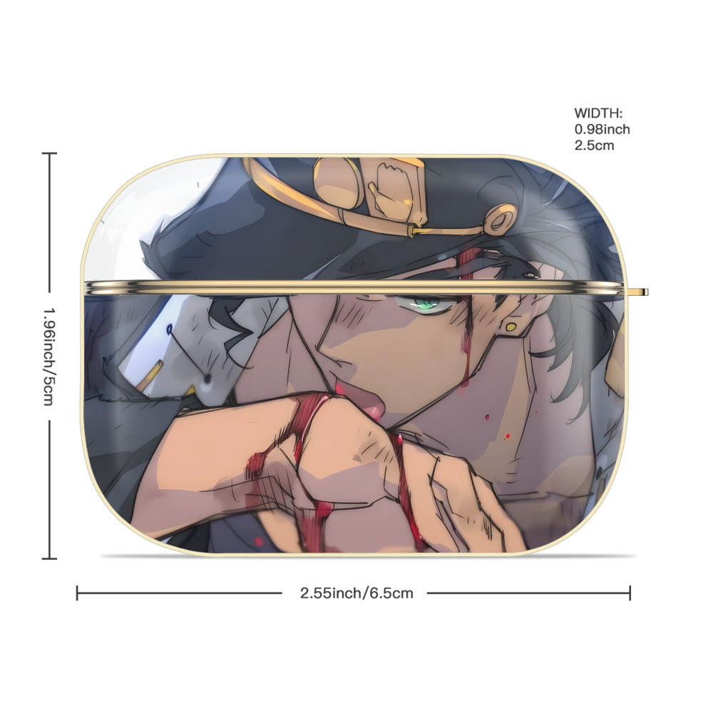 ジョジョの奇妙な冒険 JoJo's Bizarre Adventure 【AirPods Pro用】ハードシェル保護ケース｜耐衝撃・防指紋・カラビナ付き商品仕様