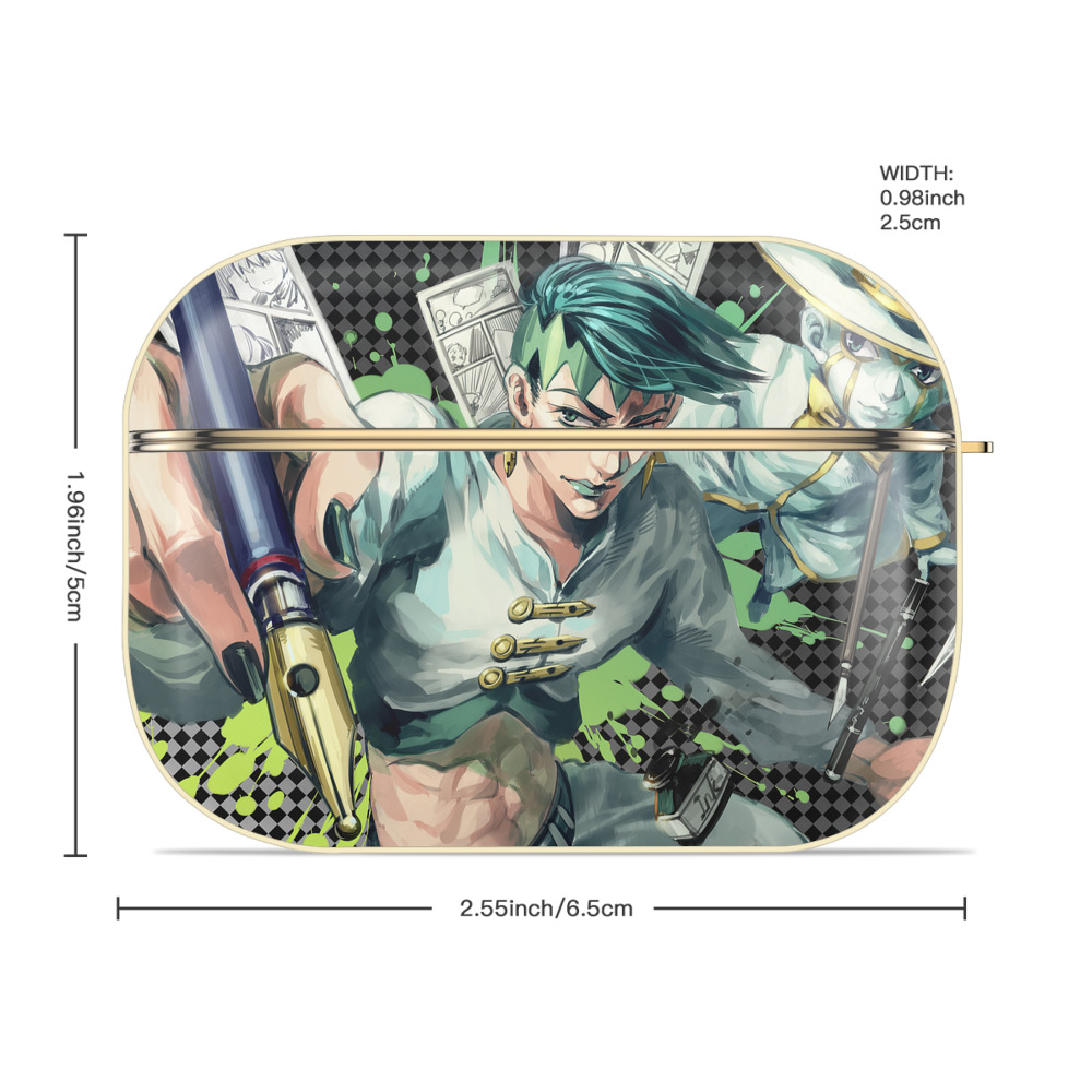 ジョジョの奇妙な冒険 JoJo's Bizarre Adventure 【AirPods Pro用】ハードシェル保護ケース｜耐衝撃・防指紋・カラビナ付き商品仕様