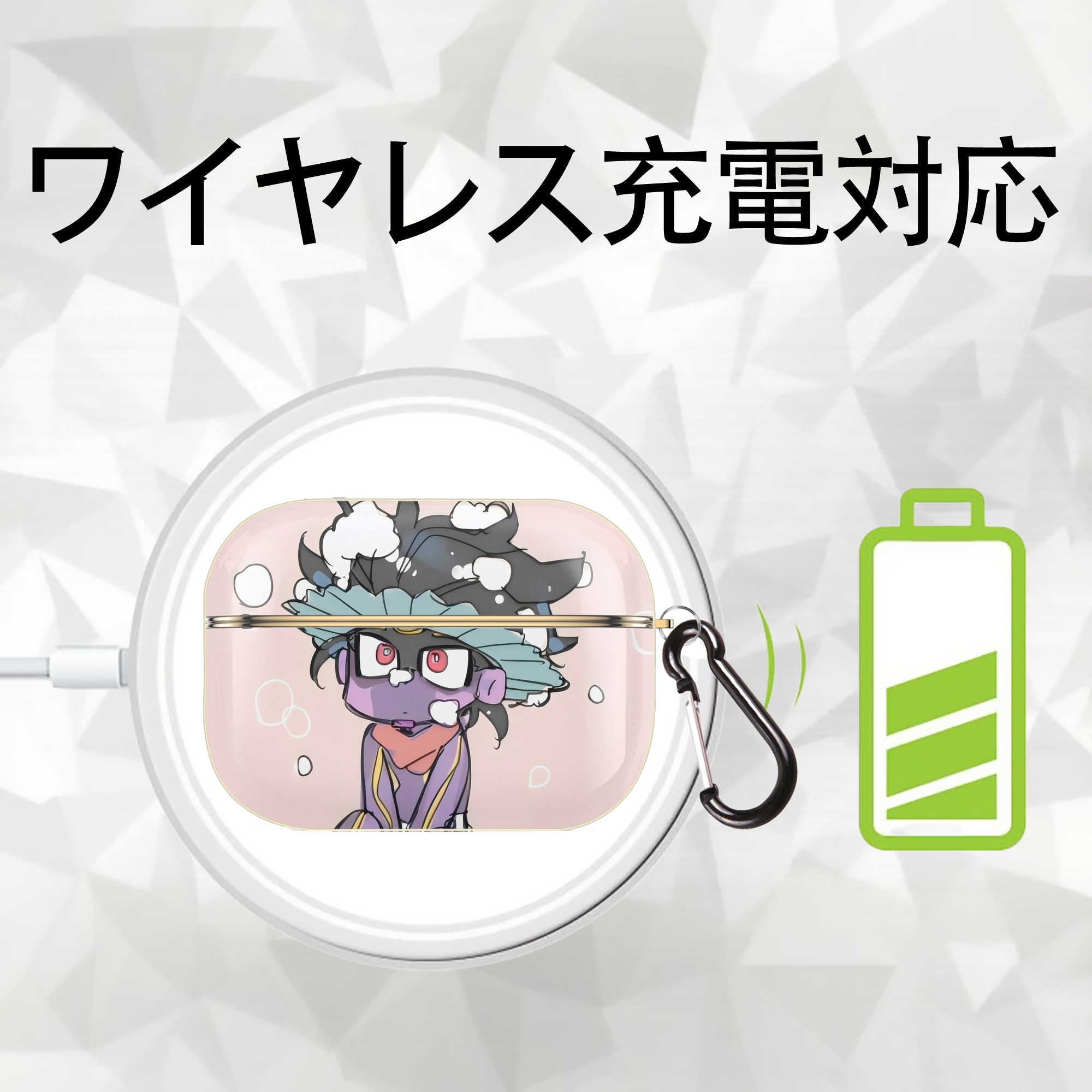 ジョジョの奇妙な冒険 JoJo's Bizarre Adventure 【AirPods Pro用】ハードシェル保護ケース｜耐衝撃・防指紋・カラビナ付き商品仕様