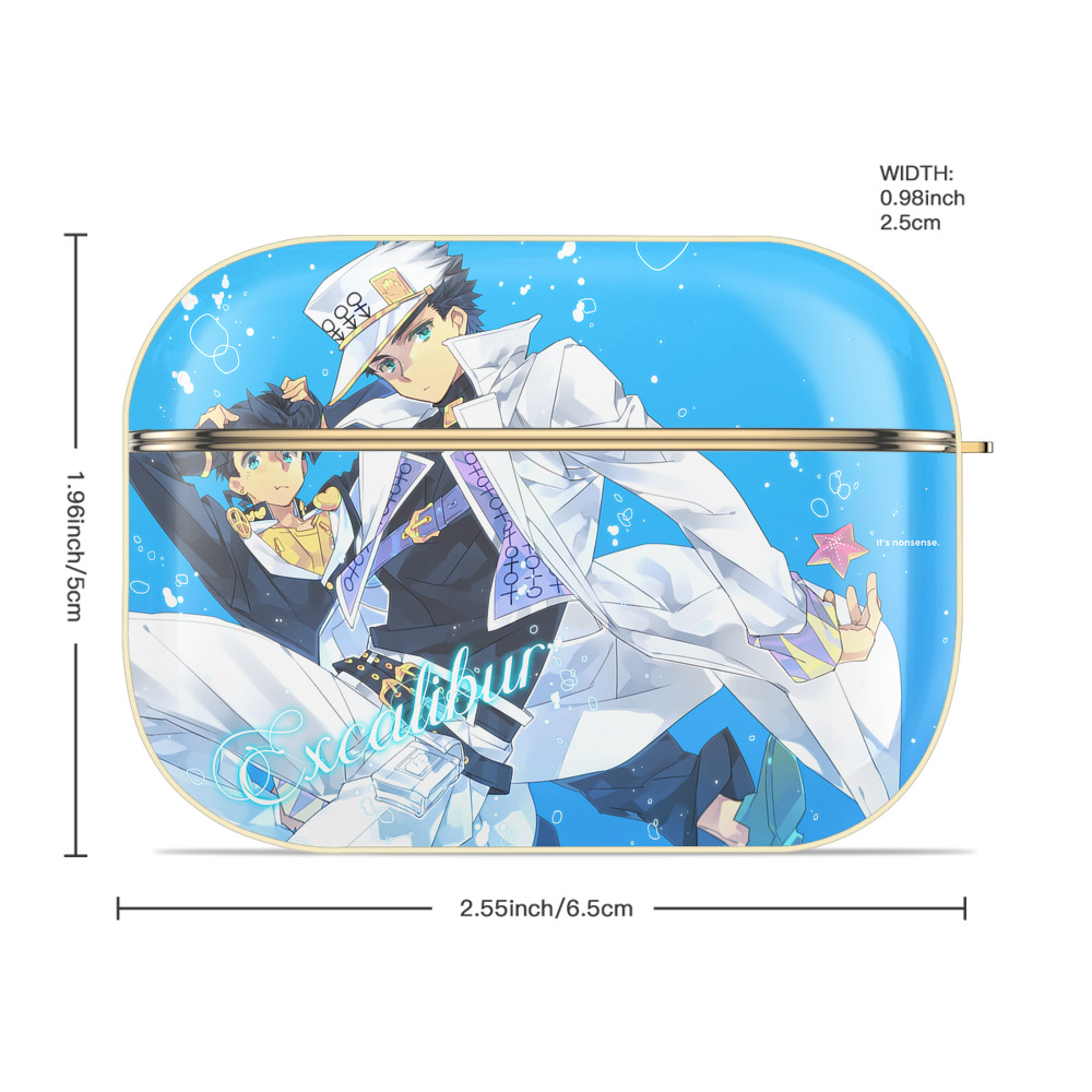 ジョジョの奇妙な冒険 JoJo's Bizarre Adventure 【AirPods Pro用】ハードシェル保護ケース｜耐衝撃・防指紋・カラビナ付き商品仕様