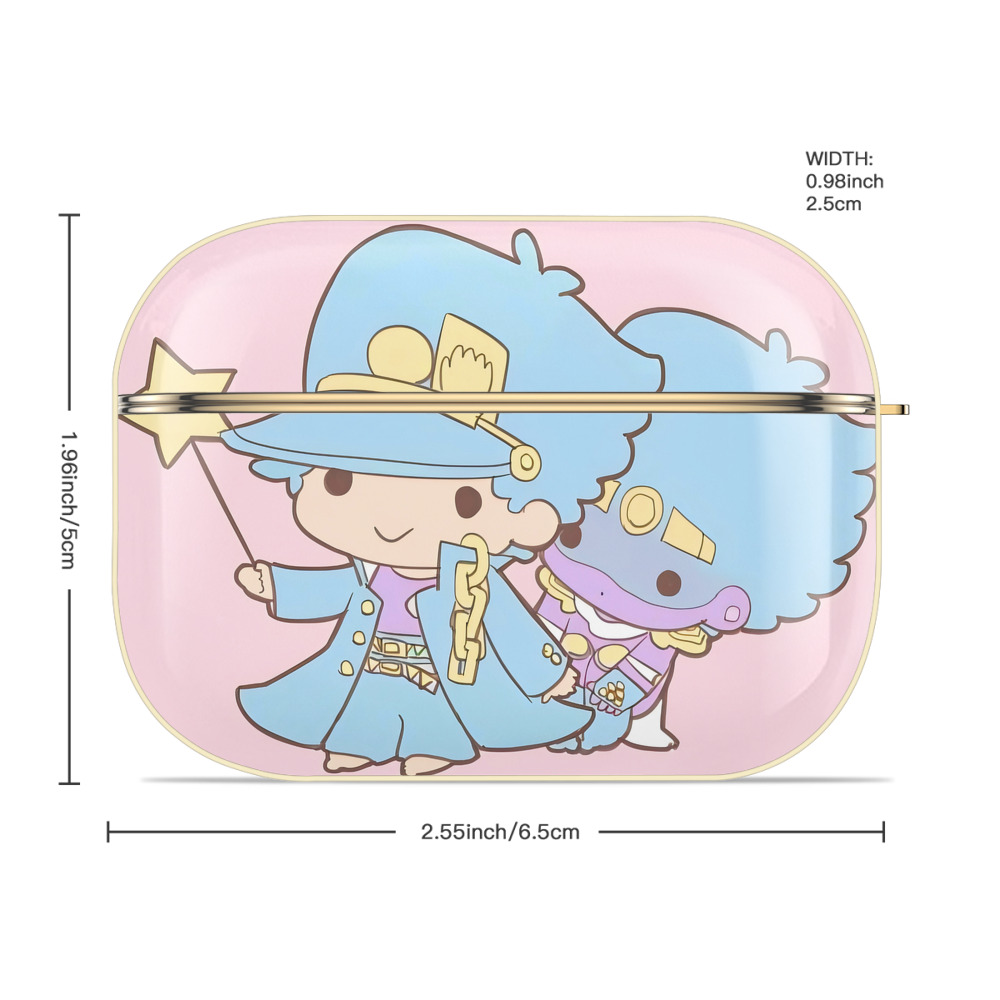 ジョジョの奇妙な冒険 JoJo's Bizarre Adventure 【AirPods Pro用】ハードシェル保護ケース｜耐衝撃・防指紋・カラビナ付き商品仕様