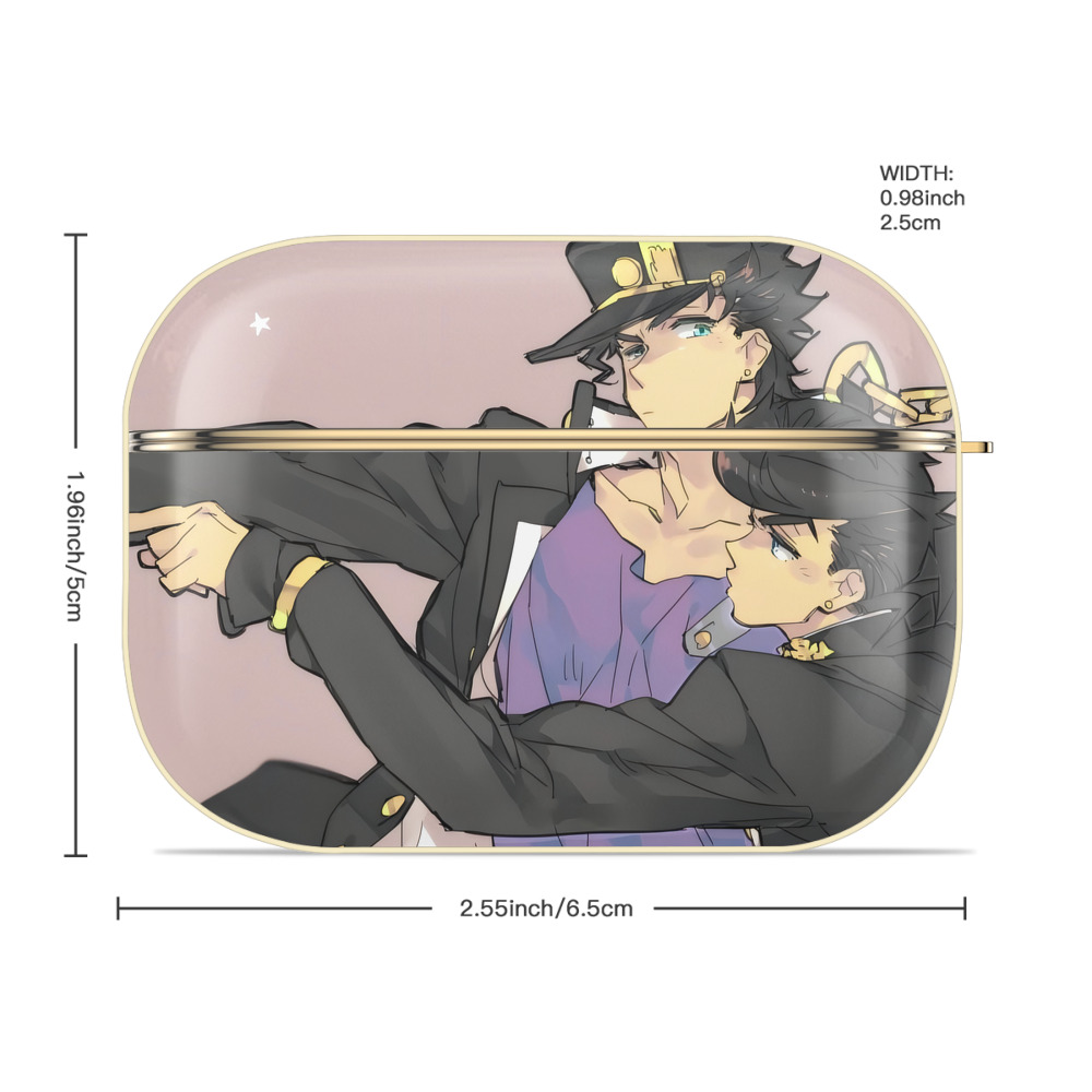 ジョジョの奇妙な冒険 JoJo's Bizarre Adventure 【AirPods Pro用】ハードシェル保護ケース｜耐衝撃・防指紋・カラビナ付き商品仕様