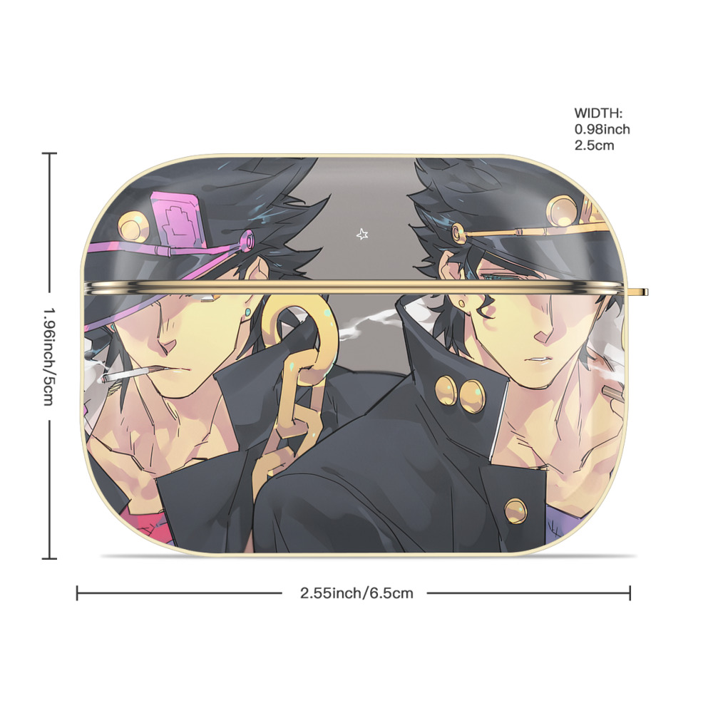 ジョジョの奇妙な冒険 JoJo's Bizarre Adventure 【AirPods Pro用】ハードシェル保護ケース｜耐衝撃・防指紋・カラビナ付き商品仕様