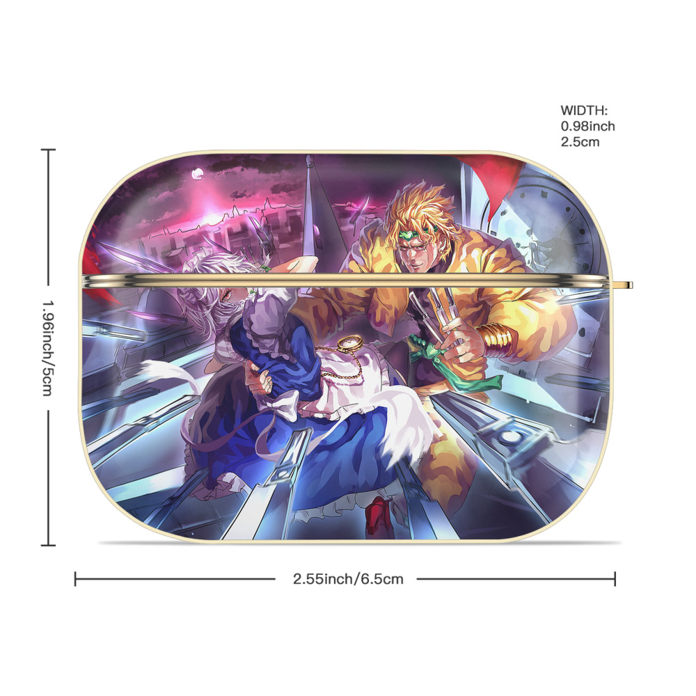 ジョジョの奇妙な冒険 JoJo's Bizarre Adventure 【AirPods Pro用】ハードシェル保護ケース｜耐衝撃・防指紋・カラビナ付き商品仕様