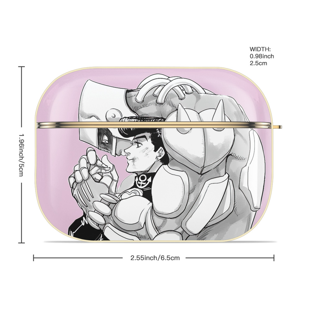 ジョジョの奇妙な冒険 JoJo's Bizarre Adventure 【AirPods Pro用】ハードシェル保護ケース｜耐衝撃・防指紋・カラビナ付き商品仕様