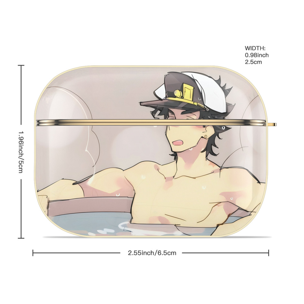 ジョジョの奇妙な冒険 JoJo's Bizarre Adventure 【AirPods Pro用】ハードシェル保護ケース｜耐衝撃・防指紋・カラビナ付き商品仕様