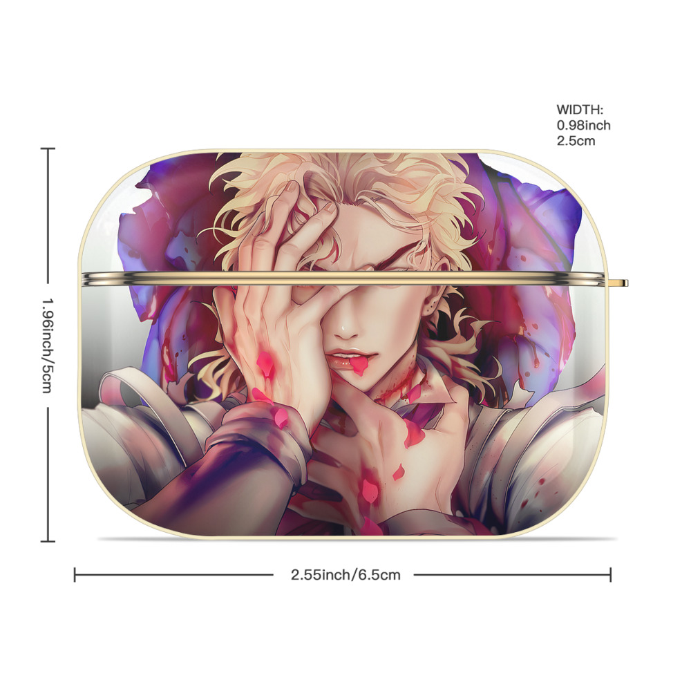 ジョジョの奇妙な冒険 JoJo's Bizarre Adventure 【AirPods Pro用】ハードシェル保護ケース｜耐衝撃・防指紋・カラビナ付き商品仕様