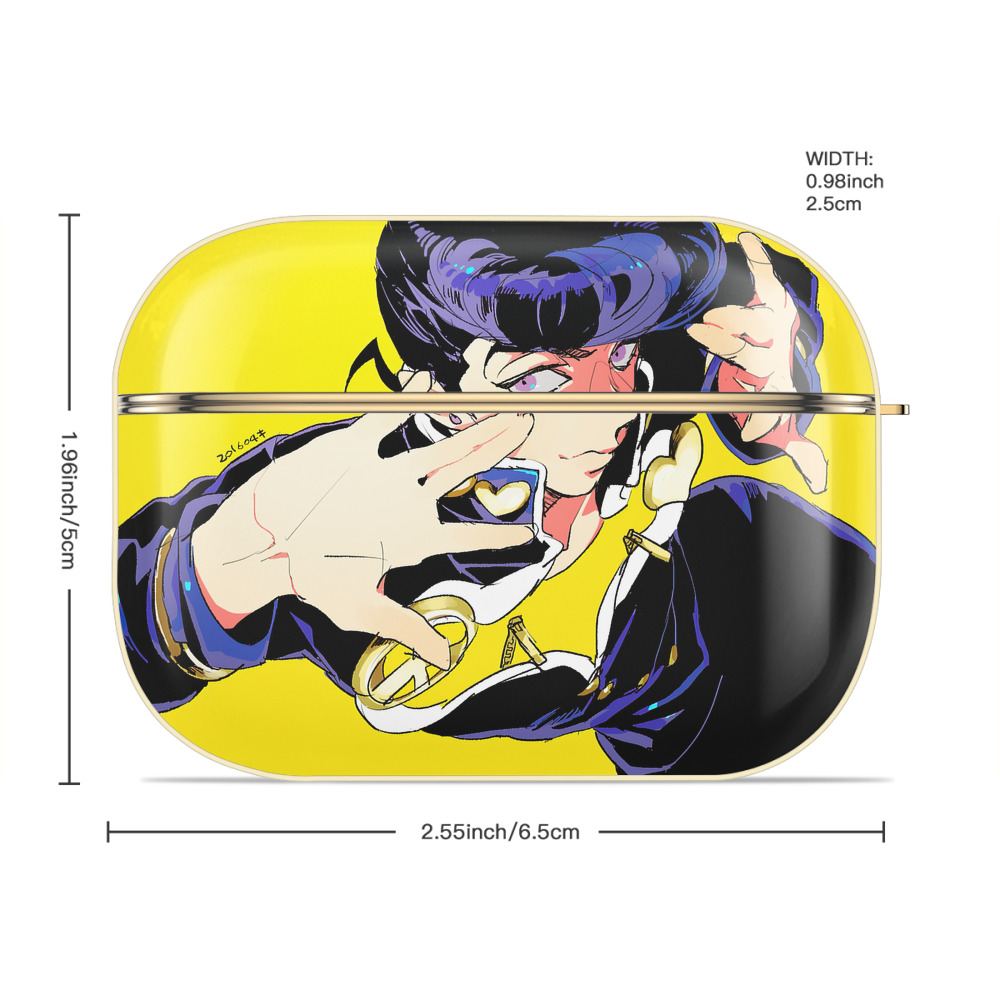 ジョジョの奇妙な冒険 JoJo's Bizarre Adventure 【AirPods Pro用】ハードシェル保護ケース｜耐衝撃・防指紋・カラビナ付き商品仕様
