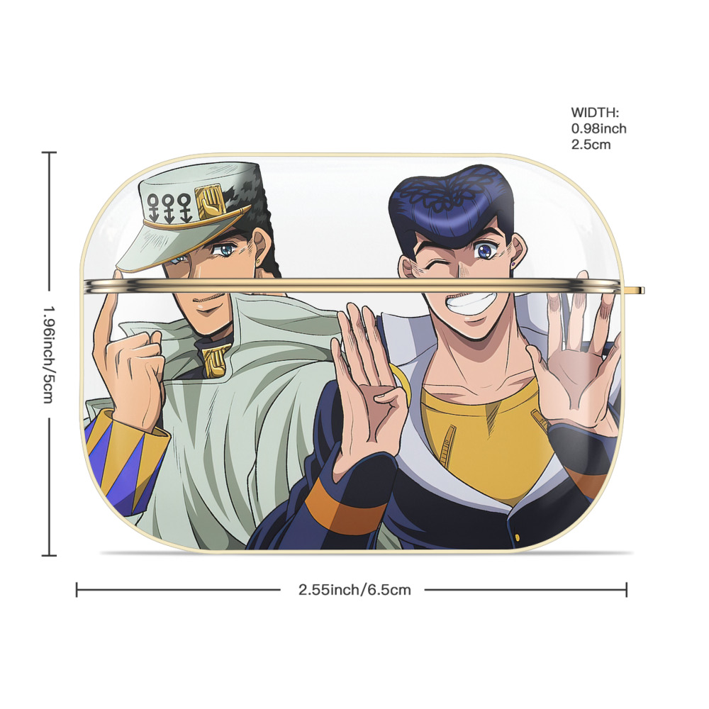 ジョジョの奇妙な冒険 JoJo's Bizarre Adventure 【AirPods Pro用】ハードシェル保護ケース｜耐衝撃・防指紋・カラビナ付き商品仕様