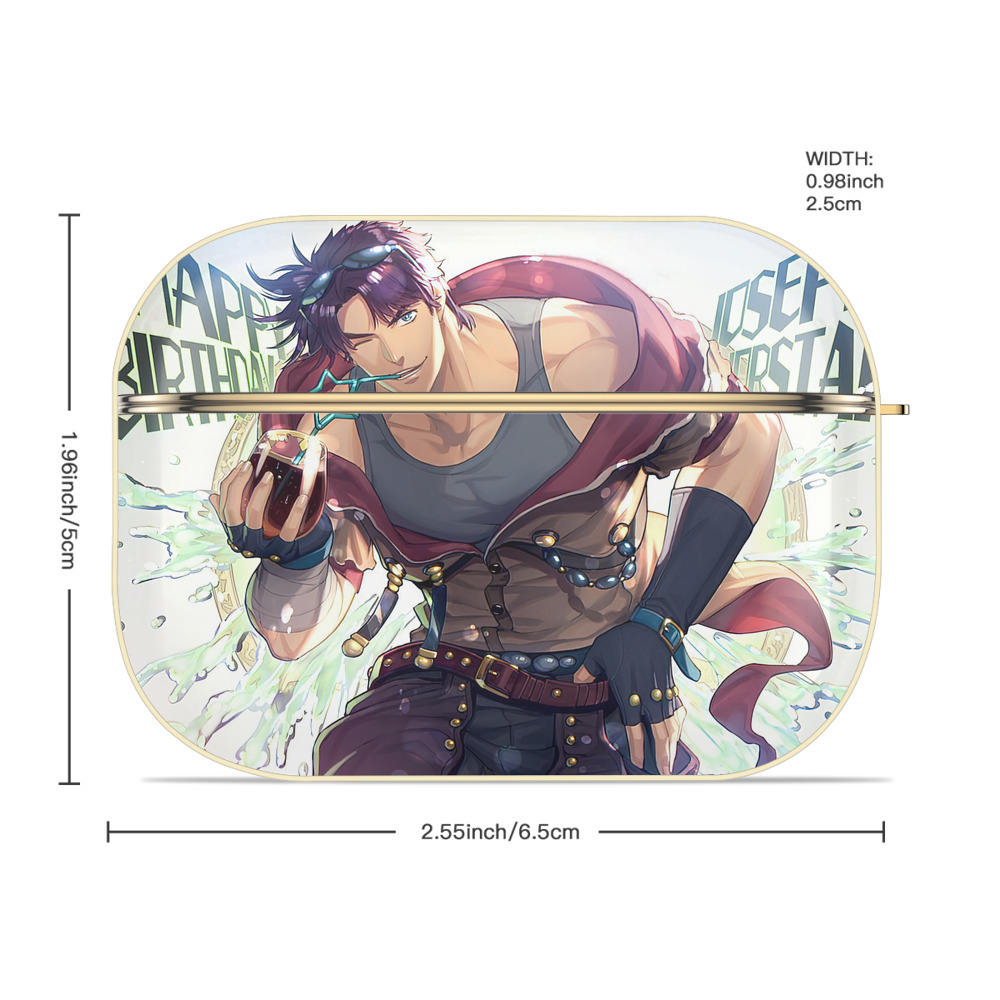 ジョジョの奇妙な冒険 JoJo's Bizarre Adventure 【AirPods Pro用】ハードシェル保護ケース｜耐衝撃・防指紋・カラビナ付き商品仕様