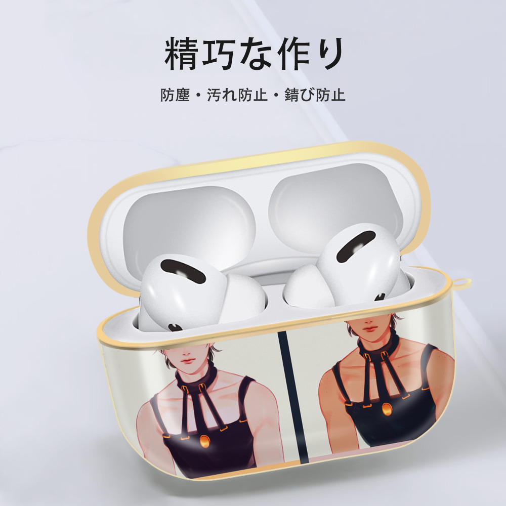 ジョジョの奇妙な冒険 JoJo's Bizarre Adventure 【AirPods Pro用】ハードシェル保護ケース｜耐衝撃・防指紋・カラビナ付き商品仕様