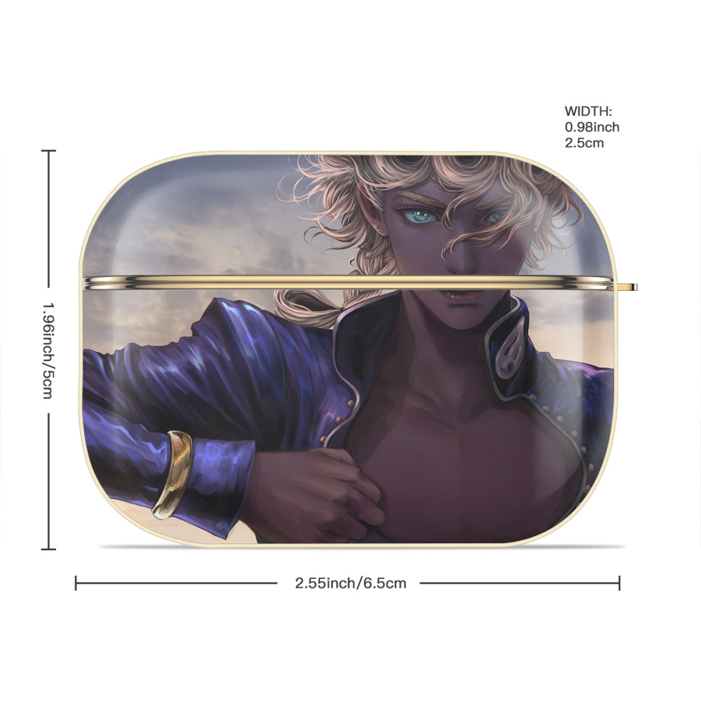 ジョジョの奇妙な冒険 JoJo's Bizarre Adventure 【AirPods Pro用】ハードシェル保護ケース｜耐衝撃・防指紋・カラビナ付き商品仕様
