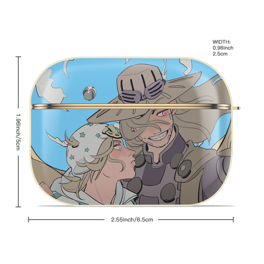 ジョジョの奇妙な冒険 JoJo's Bizarre Adventure 【AirPods Pro用】ハードシェル保護ケース｜耐衝撃・防指紋・カラビナ付き商品仕様