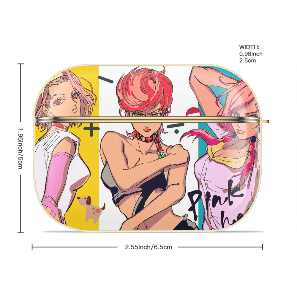 ジョジョの奇妙な冒険 JoJo's Bizarre Adventure 【AirPods Pro用】ハードシェル保護ケース｜耐衝撃・防指紋・カラビナ付き商品仕様