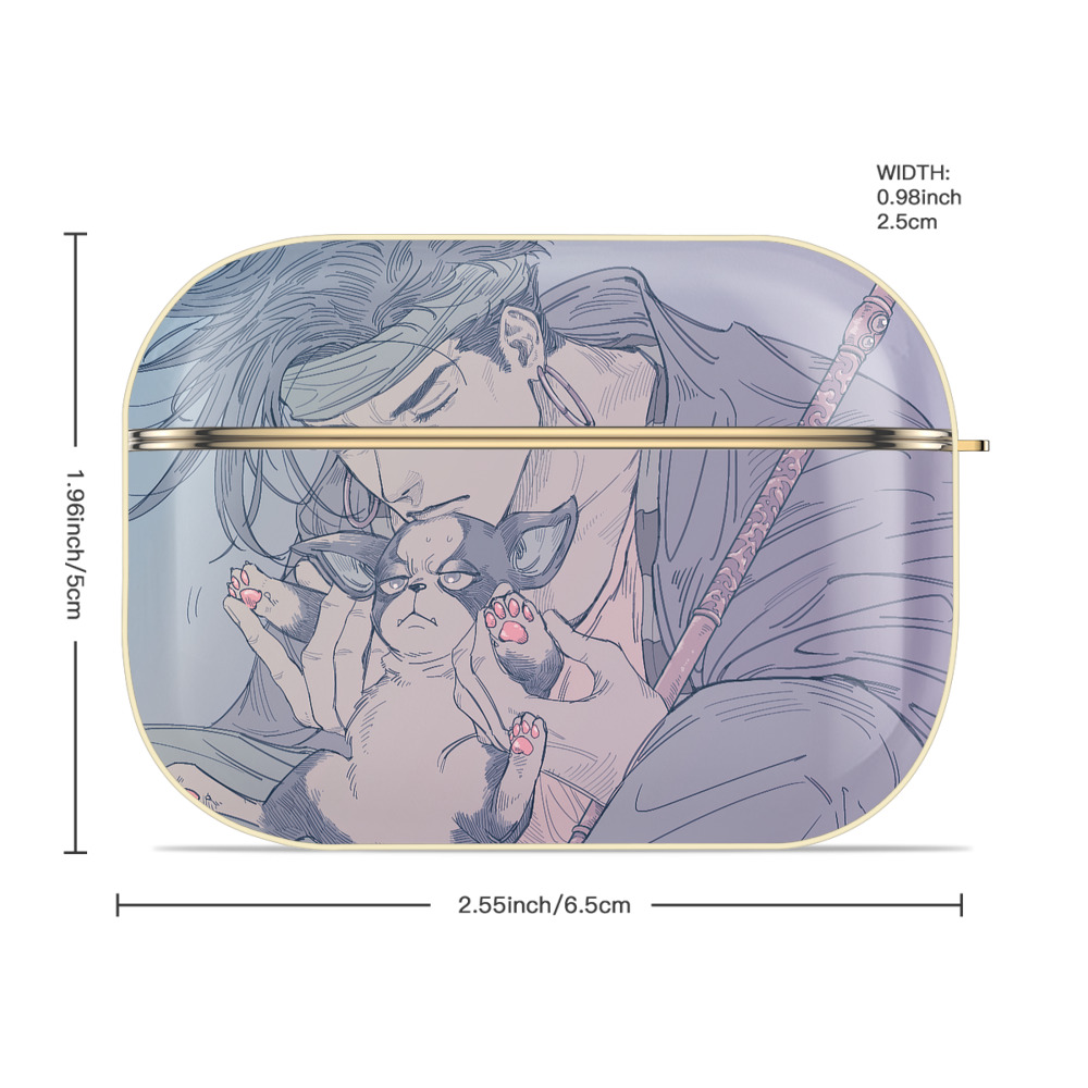 ジョジョの奇妙な冒険 JoJo's Bizarre Adventure 【AirPods Pro用】ハードシェル保護ケース｜耐衝撃・防指紋・カラビナ付き商品仕様