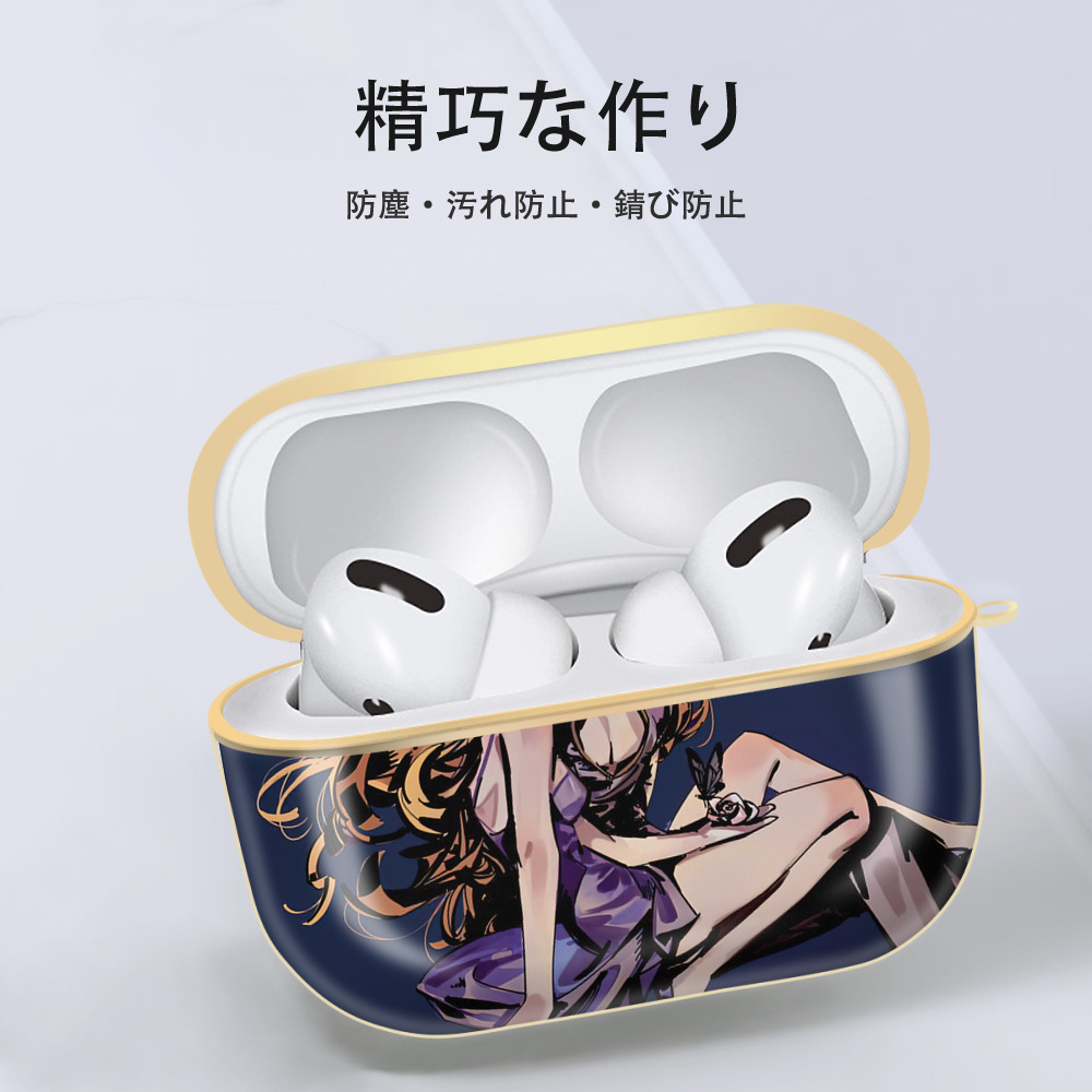 ジョジョの奇妙な冒険 JoJo's Bizarre Adventure 【AirPods Pro用】ハードシェル保護ケース｜耐衝撃・防指紋・カラビナ付き商品仕様