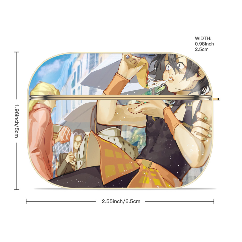 ジョジョの奇妙な冒険 JoJo's Bizarre Adventure 【AirPods Pro用】ハードシェル保護ケース｜耐衝撃・防指紋・カラビナ付き商品仕様