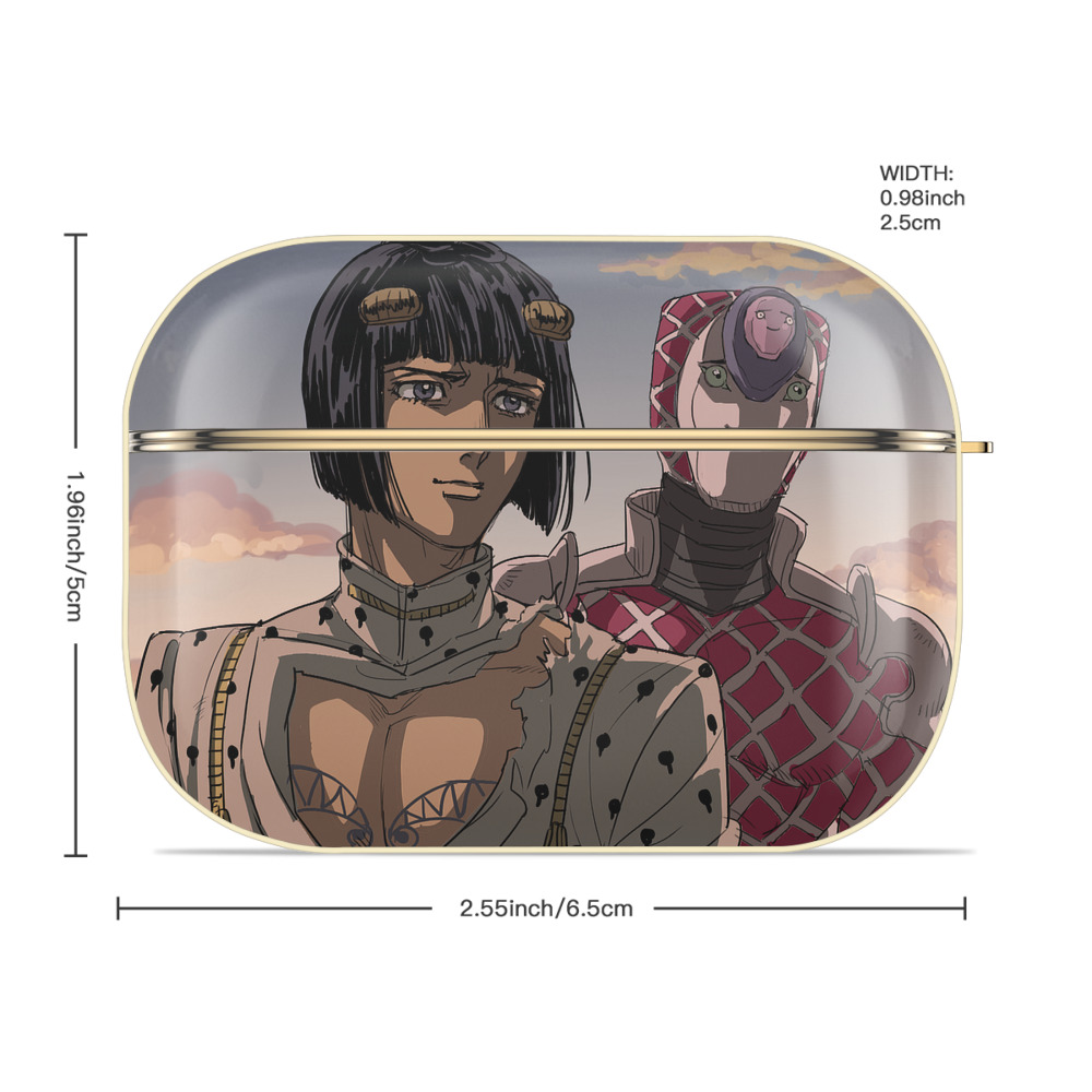 ジョジョの奇妙な冒険 JoJo's Bizarre Adventure 【AirPods Pro用】ハードシェル保護ケース｜耐衝撃・防指紋・カラビナ付き商品仕様