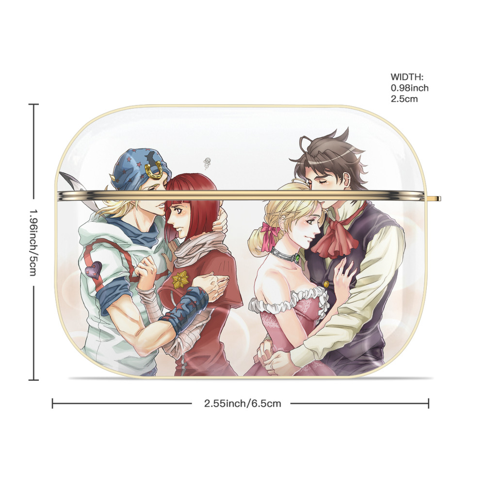 ジョジョの奇妙な冒険 JoJo's Bizarre Adventure 【AirPods Pro用】ハードシェル保護ケース｜耐衝撃・防指紋・カラビナ付き商品仕様