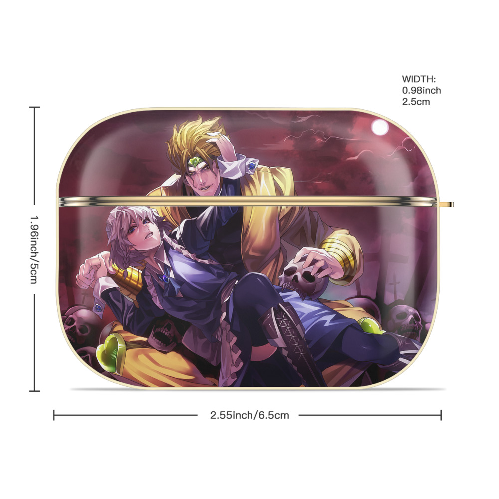 ジョジョの奇妙な冒険 JoJo's Bizarre Adventure 【AirPods Pro用】ハードシェル保護ケース｜耐衝撃・防指紋・カラビナ付き商品仕様