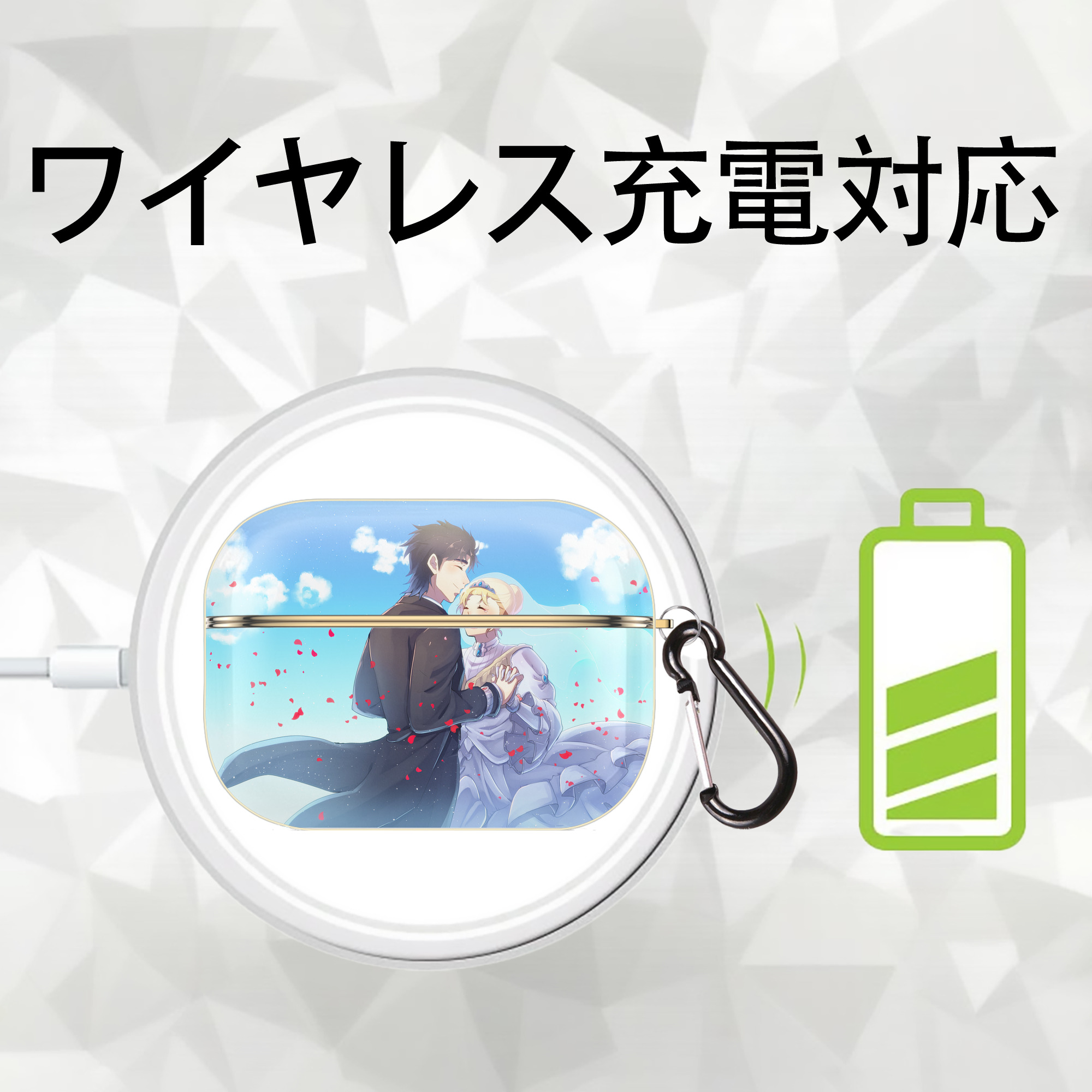 ジョジョの奇妙な冒険 JoJo's Bizarre Adventure 【AirPods Pro用】ハードシェル保護ケース｜耐衝撃・防指紋・カラビナ付き商品仕様