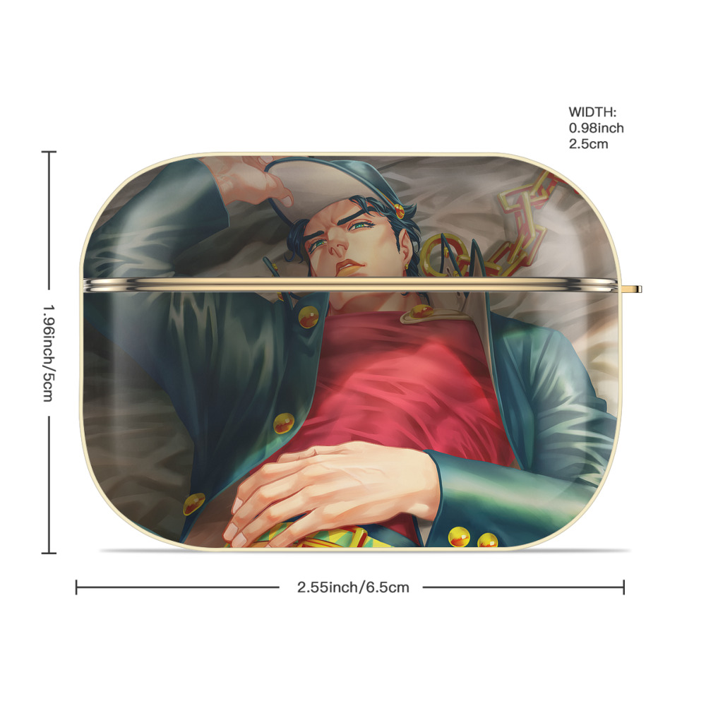 ジョジョの奇妙な冒険 JoJo's Bizarre Adventure 【AirPods Pro用】ハードシェル保護ケース｜耐衝撃・防指紋・カラビナ付き商品仕様