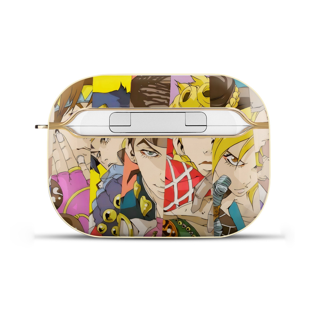 （画像用） ジョジョの奇妙な冒険 JoJo's Bizarre Adventure 【AirPods Pro用】ハードシェル保護ケース｜耐衝撃・防指紋・カラビナ付き商品仕様