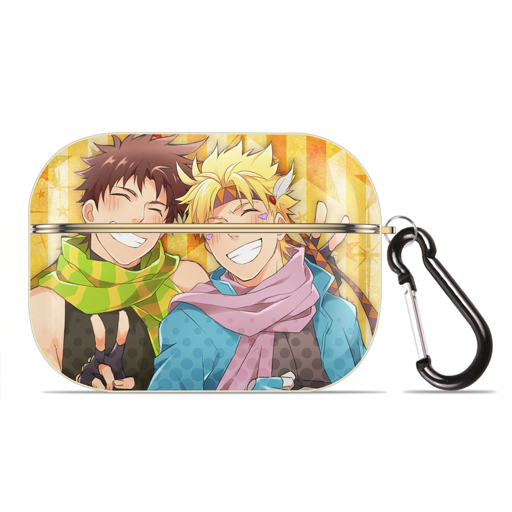 （画像用） ジョジョの奇妙な冒険 JoJo's Bizarre Adventure 【AirPods Pro用】ハードシェル保護ケース｜耐衝撃・防指紋・カラビナ付き商品仕様