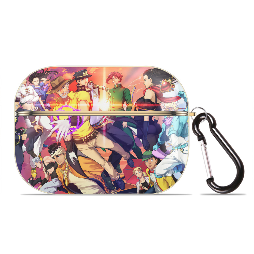 （画像用） ジョジョの奇妙な冒険 JoJo's Bizarre Adventure 【AirPods Pro用】ハードシェル保護ケース｜耐衝撃・防指紋・カラビナ付き商品仕様