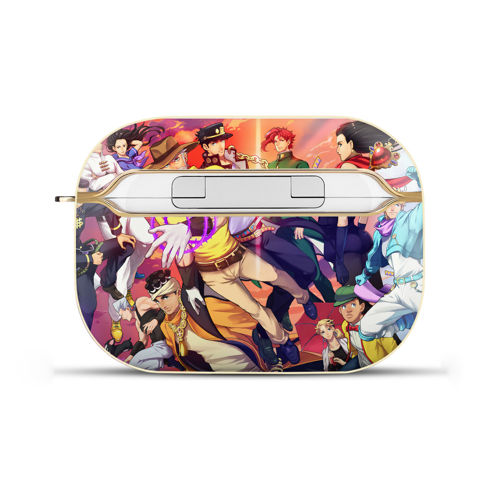 （画像用） ジョジョの奇妙な冒険 JoJo's Bizarre Adventure 【AirPods Pro用】ハードシェル保護ケース｜耐衝撃・防指紋・カラビナ付き商品仕様