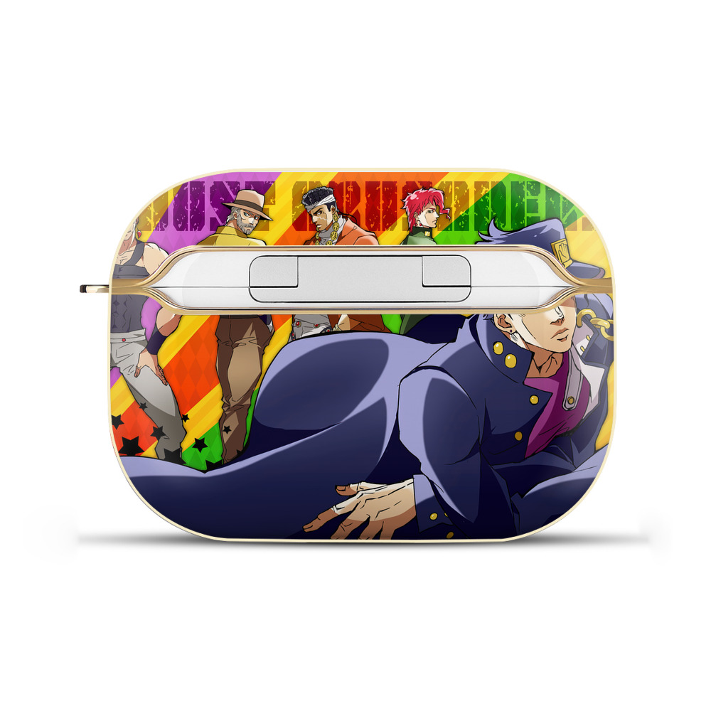 （画像用） ジョジョの奇妙な冒険 JoJo's Bizarre Adventure 【AirPods Pro用】ハードシェル保護ケース｜耐衝撃・防指紋・カラビナ付き商品仕様