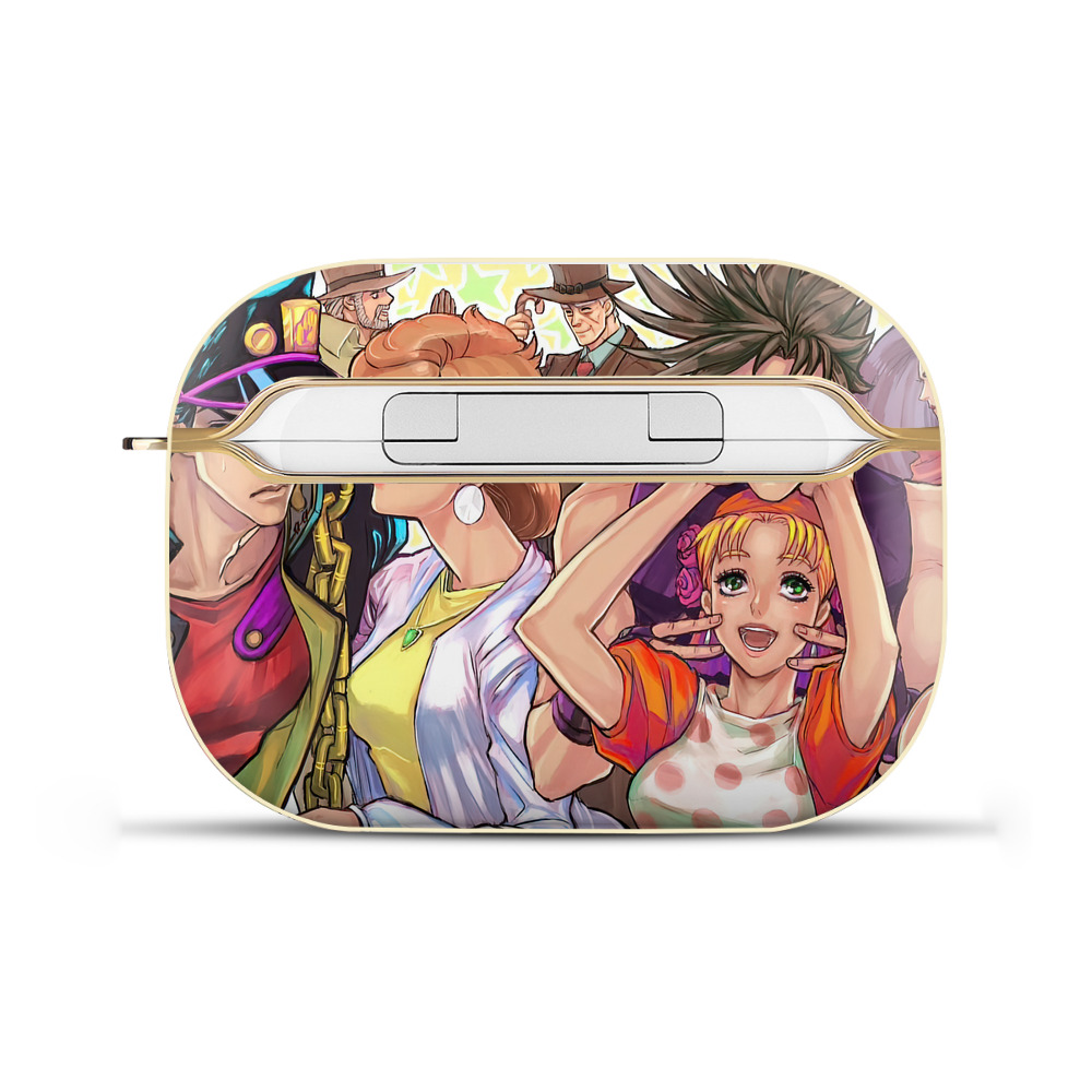 （画像用） ジョジョの奇妙な冒険 JoJo's Bizarre Adventure 【AirPods Pro用】ハードシェル保護ケース｜耐衝撃・防指紋・カラビナ付き商品仕様