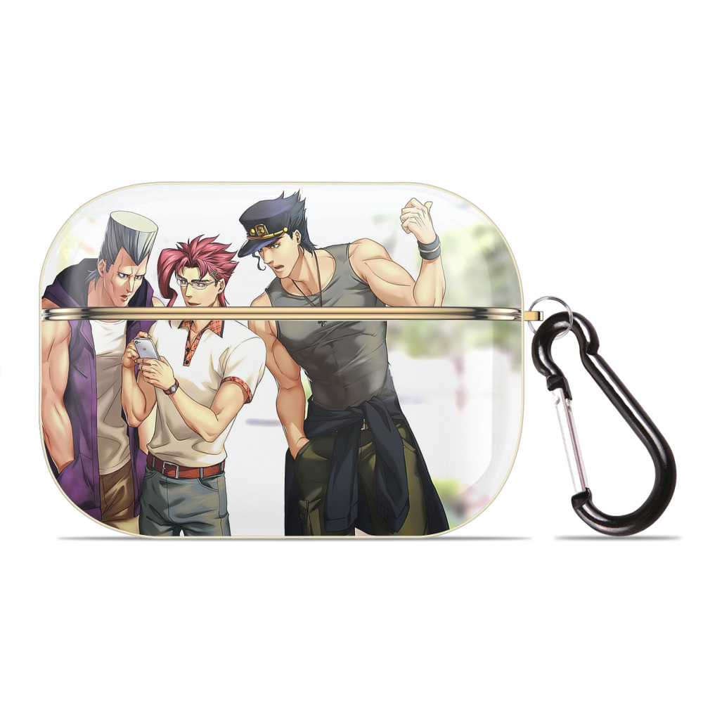 （画像用） ジョジョの奇妙な冒険 JoJo's Bizarre Adventure 【AirPods Pro用】ハードシェル保護ケース｜耐衝撃・防指紋・カラビナ付き商品仕様