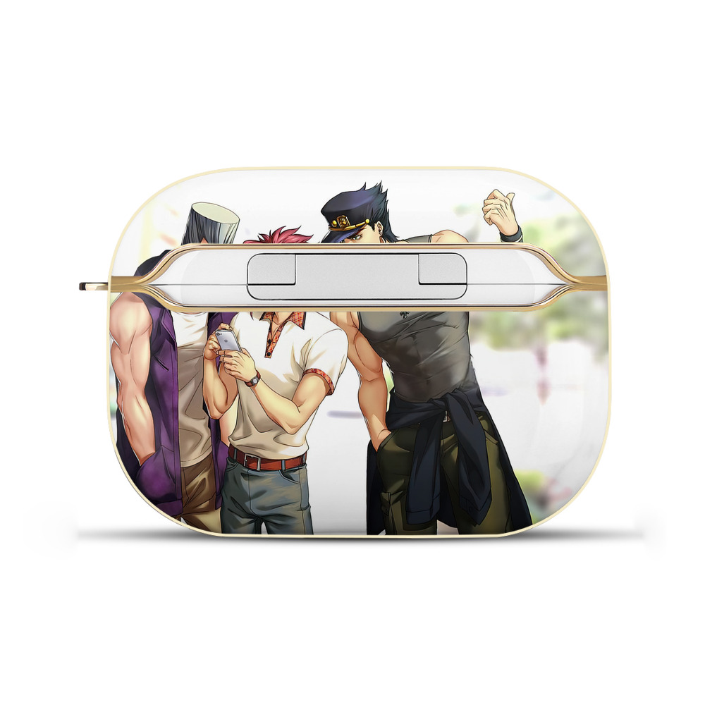 （画像用） ジョジョの奇妙な冒険 JoJo's Bizarre Adventure 【AirPods Pro用】ハードシェル保護ケース｜耐衝撃・防指紋・カラビナ付き商品仕様